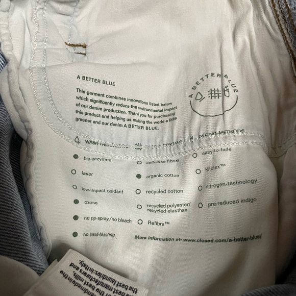 Closed Relaxed Fit Straight Leg High Rise Medium Blue Denim Jeans Womens Size 29 - Picture 14 of 14